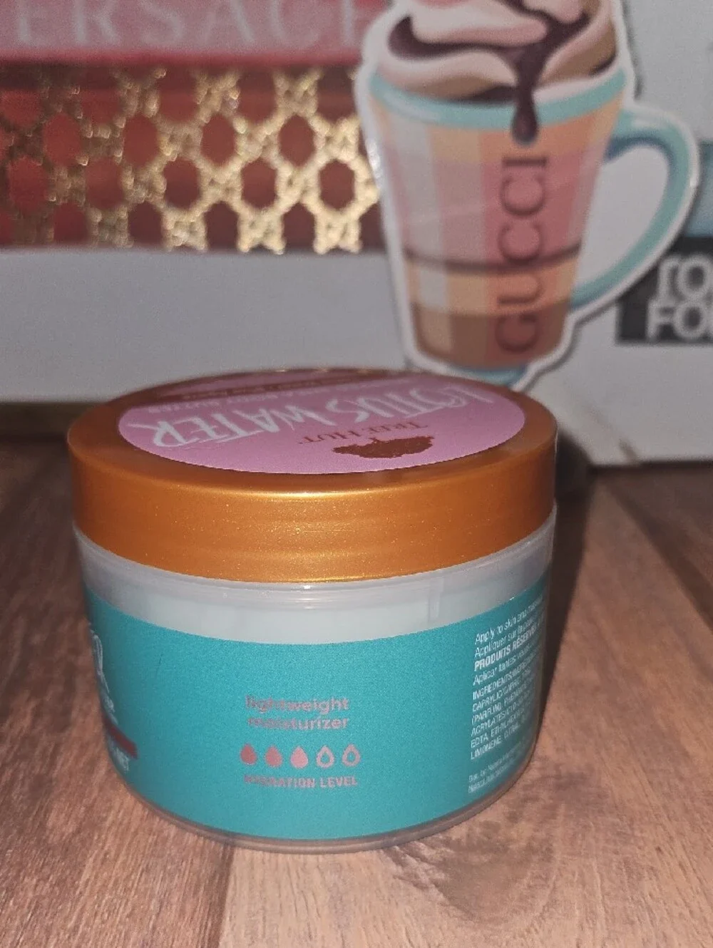 Tree Hut Lotus Water Whipped Shea Body Butter — Teal & Gold